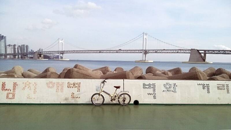 Free Bicycle Rentals in Gwangalli 광안리 무료 자전거 대여소